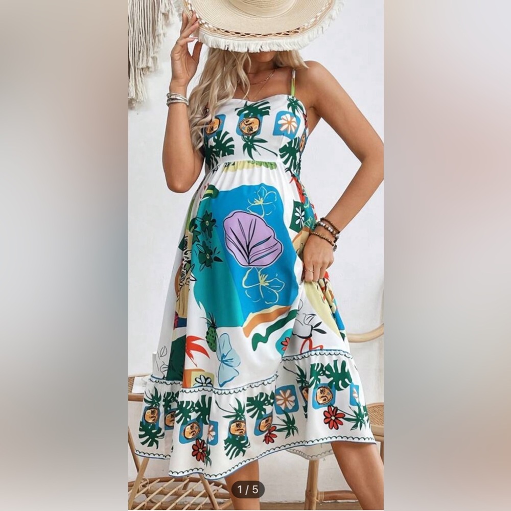 SHEIN Hawaii maternity dress